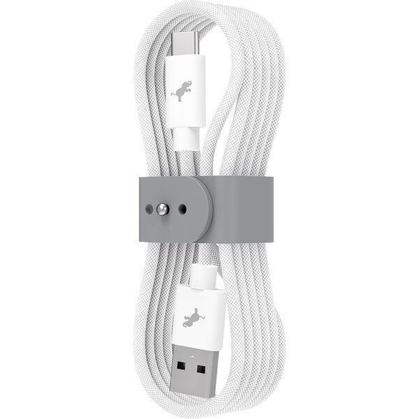Nimble PowerKnit FLEX USB Cable - White 10Ft USB-A to USB-C